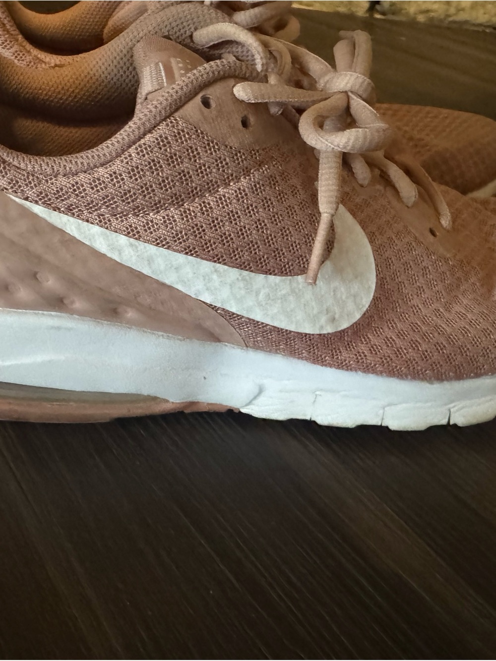 Nike Women’s Athletic Sneakers in Dusty Rose with White Swoosh